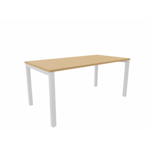 Matelpro Bureau droit individuel fixe Skyline Blanc, gris, argile, hêtre, nebraska, chêne fil, timber ou cèdre