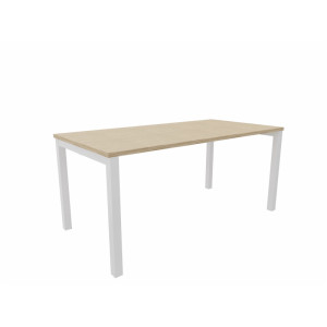 Matelpro Bureau droit individuel fixe Skyline Blanc, gris, argile, hêtre, nebraska, chêne fil, timber ou cèdre