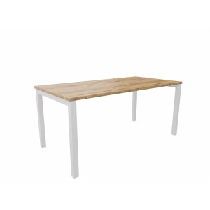 Matelpro Bureau droit individuel fixe Skyline Blanc, gris, argile, hêtre, nebraska, chêne fil, timber ou cèdre