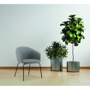 Matelpro Chaise de réunion en tissu Elton Vert acide ou gris