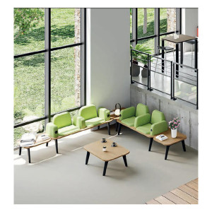 Actiburo Table basse rectangulaire Dendrobium Chêne clair ou noyer