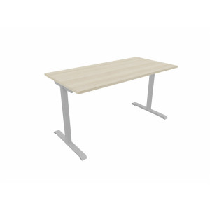 Matelpro Bureau droit individuel Online T Blanc, gris clair, beige, graphite, noir, acacia, epicéa gris ou chêne naturel  74 cm