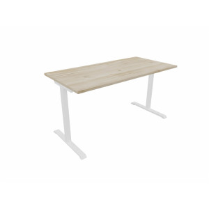 Matelpro Bureau droit individuel Online T Blanc, gris clair, beige, graphite, noir, acacia, epicéa gris ou chêne naturel  74 cm