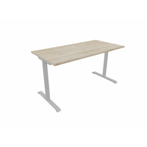 Matelpro Bureau droit individuel Online T Blanc, gris clair, beige, graphite, noir, acacia, epicéa gris ou chêne naturel  74 cm