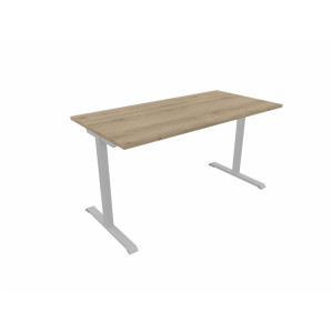 Matelpro Bureau droit individuel Online T Blanc, gris clair, beige, graphite, noir, acacia, epicéa gris ou chêne naturel  74 cm
