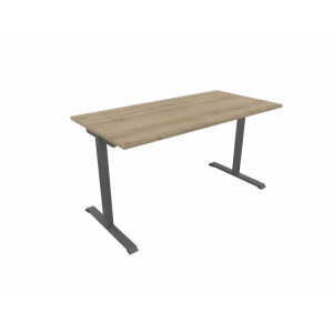 Matelpro Bureau droit individuel Online T Blanc, gris clair, beige, graphite, noir, acacia, epicéa gris ou chêne naturel  74 cm