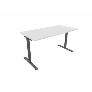 Matelpro Bureau droit individuel Online T Blanc, gris clair, beige, graphite, noir, acacia, epicéa gris ou chêne naturel  74 cm