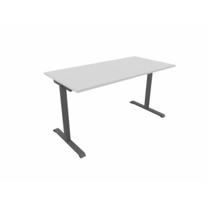 Matelpro Bureau droit individuel Online T Blanc, gris clair, beige, graphite, noir, acacia, epicéa gris ou chêne naturel  74 cm