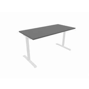 Matelpro Bureau droit individuel Online T Blanc, gris clair, beige, graphite, noir, acacia, epicéa gris ou chêne naturel  74 cm