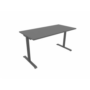 Matelpro Bureau droit individuel Online T Blanc, gris clair, beige, graphite, noir, acacia, epicéa gris ou chêne naturel  74 cm