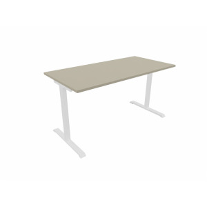 Matelpro Bureau droit individuel Online T Blanc, gris clair, beige, graphite, noir, acacia, epicéa gris ou chêne naturel  74 cm