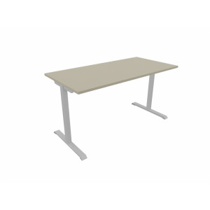 Matelpro Bureau droit individuel Online T Blanc, gris clair, beige, graphite, noir, acacia, epicéa gris ou chêne naturel  74 cm