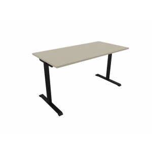 Matelpro Bureau droit individuel Online T Blanc, gris clair, beige, graphite, noir, acacia, epicéa gris ou chêne naturel  74 cm