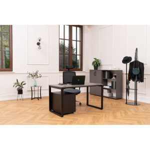 Matelpro Bureau droit individuel Online Q Blanc, gris clair, beige, graphite, noir, acacia, epicéa gris ou chêne naturel  74 cm