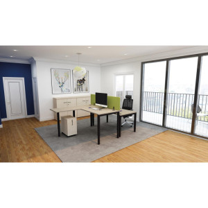 Matelpro Retour pour bureau individuel Skyline Blanc, gris, argile, hêtre, nebraska, chêne fil, timber ou cèdre