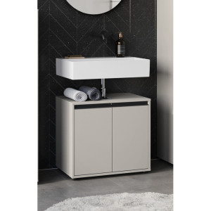 Vivabita Meuble sous vasque moderne Rebeka Gris pierre ou graphite