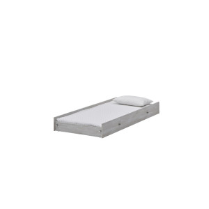 Deladeco Tiroir-lit contemporain chêne blanc Maxime Chêne blanc
