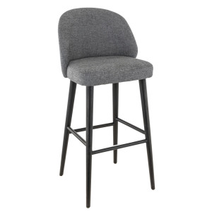 Restoflex Tabouret de brasserie en tissu Asia Beige ou gris foncé