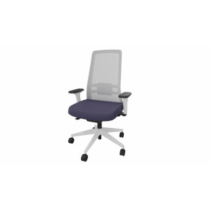 Leaderburo Siège de bureau en tissu coque noire Holly Crème, vert pomme, violet, rouge, bleu clair, gris, bleu ou noir