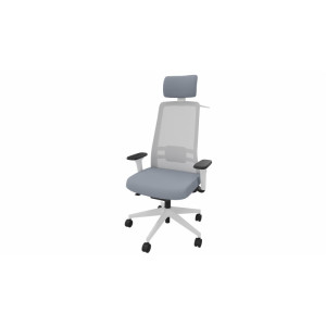 Leaderburo Siège de bureau en tissu coque blanche Holly Crème, vert pomme, violet, rouge, bleu clair, gris, bleu ou noir
