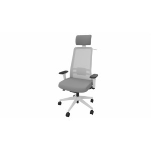 Leaderburo Siège de bureau en tissu coque blanche Holly Crème, vert pomme, violet, rouge, bleu clair, gris, bleu ou noir