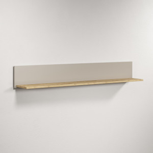 Deladeco Etagère murale 140 cm cachemire/chêne Paulo Cachemire/chêne