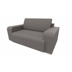 Leaderburo Canapé moderne en tissu Sofiane Marron, gris foncé, orange, mauve, vert, bleu ciel, turquoise, gris bleu, gris ou anthracite