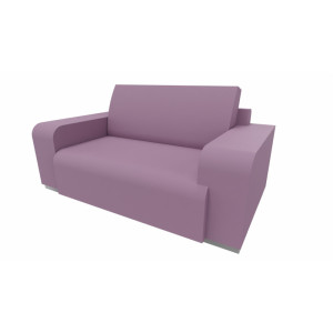 Leaderburo Canapé moderne en tissu Sofiane Marron, gris foncé, orange, mauve, vert, bleu ciel, turquoise, gris bleu, gris ou anthracite