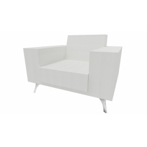 Leaderburo Fauteuil moderne en cuir Julietta Marron, gris foncé, orange, mauve, vert, bleu ciel, turquoise, gris bleu, gris ou anthracite