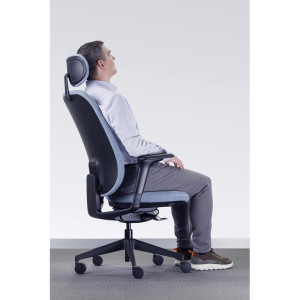 Leaderburo Siège de bureau en tissu coque noir Anya Crème, marron, rouge, violet, vert pomme, bleu foncé, bleu clair, vert, gris ou noir