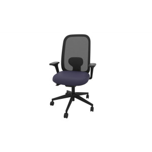 Leaderburo Siège de bureau en tissu coque noir Anya Crème, marron, rouge, violet, vert pomme, bleu foncé, bleu clair, vert, gris ou noir