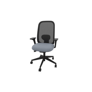 Leaderburo Siège de bureau en tissu coque noir Anya Crème, marron, rouge, violet, vert pomme, bleu foncé, bleu clair, vert, gris ou noir