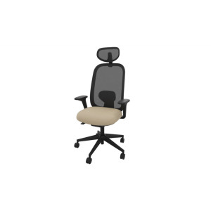 Leaderburo Siège de bureau en tissu coque noir Anya Crème, marron, rouge, violet, vert pomme, bleu foncé, bleu clair, vert, gris ou noir