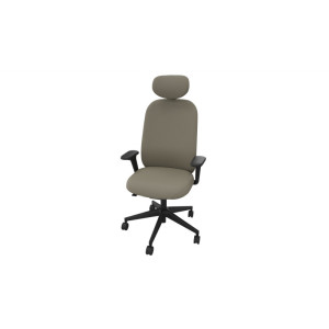 Leaderburo Siège de bureau en tissu coque noir Anya Crème, marron, rouge, violet, vert pomme, bleu foncé, bleu clair, vert, gris ou noir
