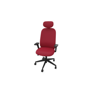 Leaderburo Siège de bureau en tissu coque noir Anya Crème, marron, rouge, violet, vert pomme, bleu foncé, bleu clair, vert, gris ou noir