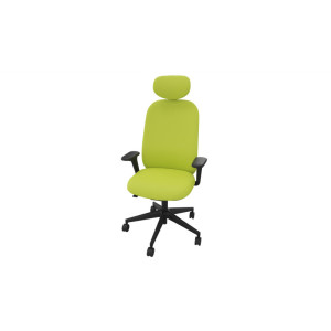Leaderburo Siège de bureau en tissu coque noir Anya Crème, marron, rouge, violet, vert pomme, bleu foncé, bleu clair, vert, gris ou noir