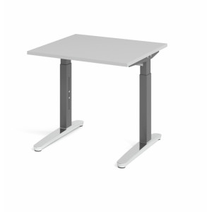 Optizen Bureau assis-debout réglable en hauteur Naomi Blanc, gris, érable, hêtre, chêne, chêne ambré, noyer ou graphite