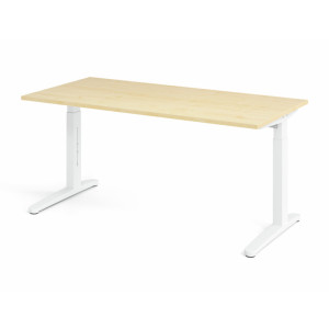 Optizen Bureau assis-debout réglable en hauteur Naomi Blanc, gris, érable, hêtre, chêne, chêne ambré, noyer ou graphite