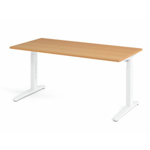 Optizen Bureau assis-debout réglable en hauteur Naomi Blanc, gris, érable, hêtre, chêne, chêne ambré, noyer ou graphite