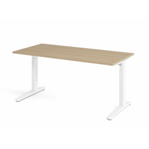 Optizen Bureau assis-debout réglable en hauteur Naomi Blanc, gris, érable, hêtre, chêne, chêne ambré, noyer ou graphite