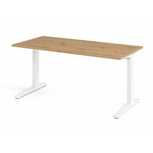 Optizen Bureau assis-debout réglable en hauteur Naomi Blanc, gris, érable, hêtre, chêne, chêne ambré, noyer ou graphite