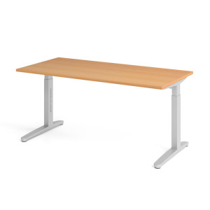 Optizen Bureau assis-debout réglable en hauteur Naomi Blanc, gris, érable, hêtre, chêne, chêne ambré, noyer ou graphite