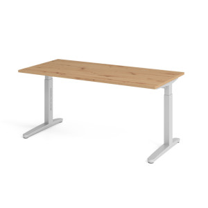 Optizen Bureau assis-debout réglable en hauteur Naomi Blanc, gris, érable, hêtre, chêne, chêne ambré, noyer ou graphite