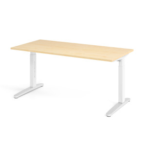 Optizen Bureau assis-debout réglable en hauteur Naomi Blanc, gris, érable, hêtre, chêne, chêne ambré, noyer ou graphite