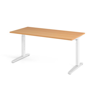 Optizen Bureau assis-debout réglable en hauteur Naomi Blanc, gris, érable, hêtre, chêne, chêne ambré, noyer ou graphite