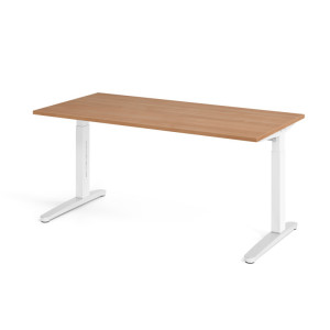 Optizen Bureau assis-debout réglable en hauteur Naomi Blanc, gris, érable, hêtre, chêne, chêne ambré, noyer ou graphite