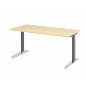 Optizen Bureau assis-debout réglable en hauteur Naomi Blanc, gris, érable, hêtre, chêne, chêne ambré, noyer ou graphite