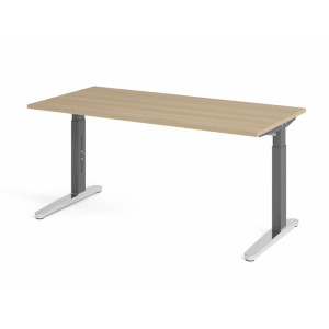 Optizen Bureau assis-debout réglable en hauteur Naomi Blanc, gris, érable, hêtre, chêne, chêne ambré, noyer ou graphite