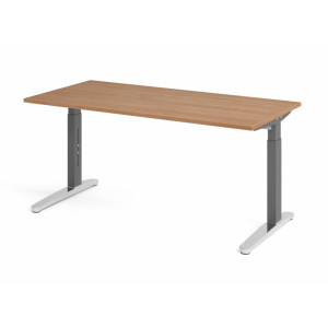 Optizen Bureau assis-debout réglable en hauteur Naomi Blanc, gris, érable, hêtre, chêne, chêne ambré, noyer ou graphite