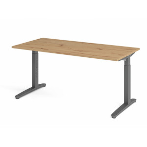 Optizen Bureau assis-debout réglable en hauteur Naomi Blanc, gris, érable, hêtre, chêne, chêne ambré, noyer ou graphite